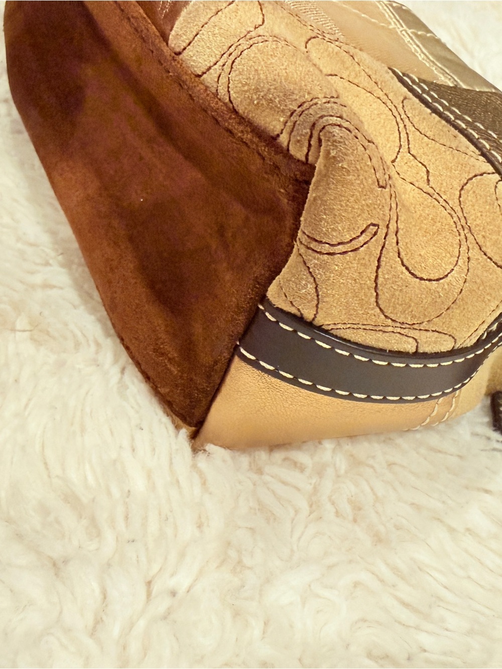 Coach Gold Patchwork Bag - Picture 9 of 10